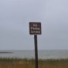Ice fishing access on a North Dakota lake