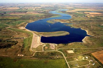 Pipestem Dam and Reservoir near Jamestown, North Dakota
